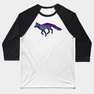 Red Fox Northern Lights Baseball T-Shirt